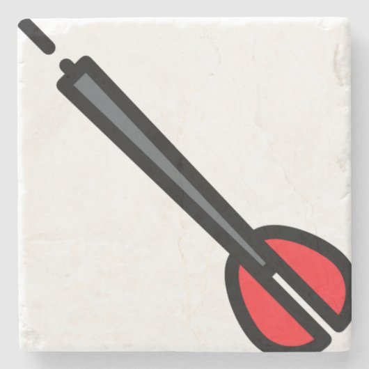 dart stenen onderzetter (Voorkant)