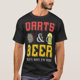 Dart Team Bier Gift Grappige Dart Speler T-shirt