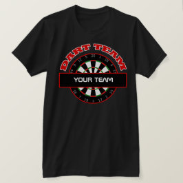 Dart Team Dartboard Mannen T-shirt zwart