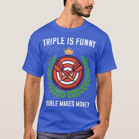 Dart Team Gift Grappige Dart Speler T-shirt (Voorkant)