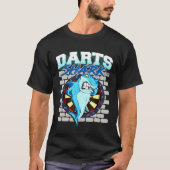 Dart Team Player Shark Dartboard Darts Quote T-shirt (Voorkant)