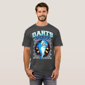 Dart Team Player Shark Dartboard Darts Quote T-shirt (Voorkant volledig)