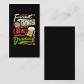 Dart Throwing Dartboard 180 Darts and Beer Visitekaartje (Voorkant / Achterkant)