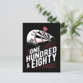  Dart Throwing Dartboard 180 Darts Briefkaart (Staand voorkant)