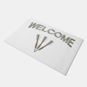 Dart Trio Welkom Deurmat (Schuin)