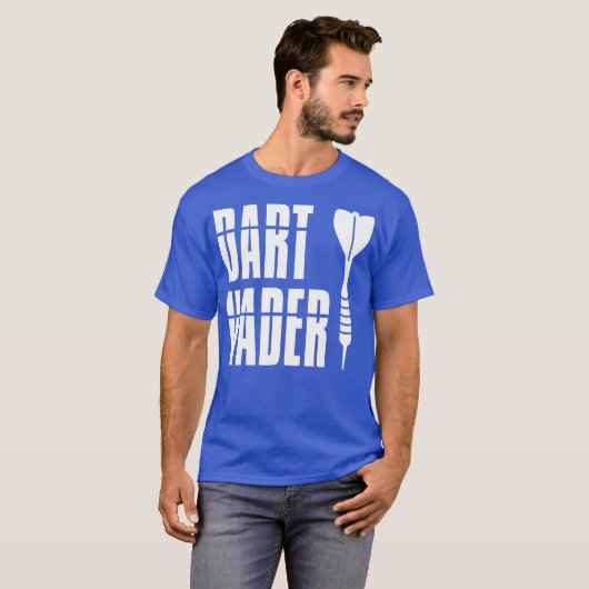 Dart Vader Player Funny Game for Darts Lovers T-shirt (Voorkant volledig)