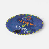 Dart verjaardagsfeestje Blaster Wars eten Papieren Bordje (Gekanteld)