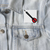 dart vierkante button 5,1 cm (In situ)