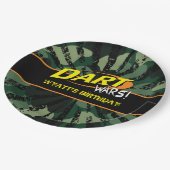 Dart Wars, Camo, Birthday Bord van 9 inch (Gekanteld)