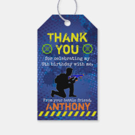 Dart Wars Party Dart Pistool Verjaardag Cadeaulabel