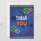 Dart Wars Verjaardagsfeest Dankjewel Card Kaart (Achterkant)