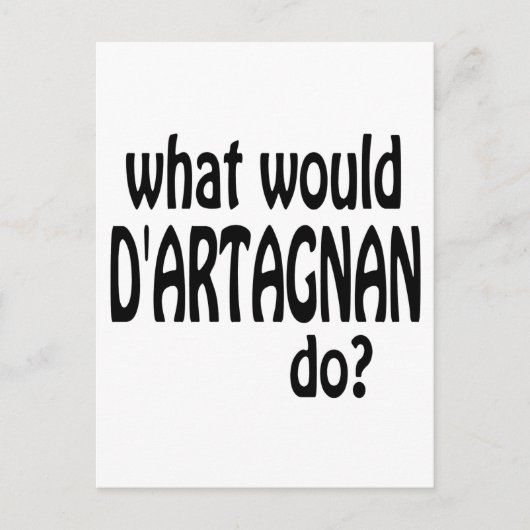 D'Artagnan Briefkaart (Voorkant)