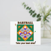 Dartball Briefkaart (Staand voorkant)