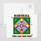 Dartball Briefkaart (Voorkant / Achterkant)