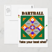 Dartball Briefkaart (Voorkant / Achterkant)