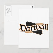 Dartball Darts Briefkaart (Voorkant / Achterkant)