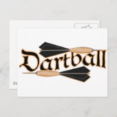 Dartball Darts Briefkaart (Voorkant / Achterkant)