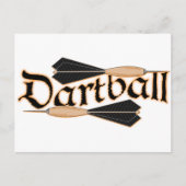 Dartball Darts Briefkaart (Voorkant)