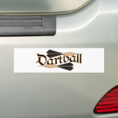 Dartball Darts Bumpersticker (Op auto)