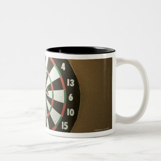 Dartboard 3 tweekleurige koffiemok (Rechts)