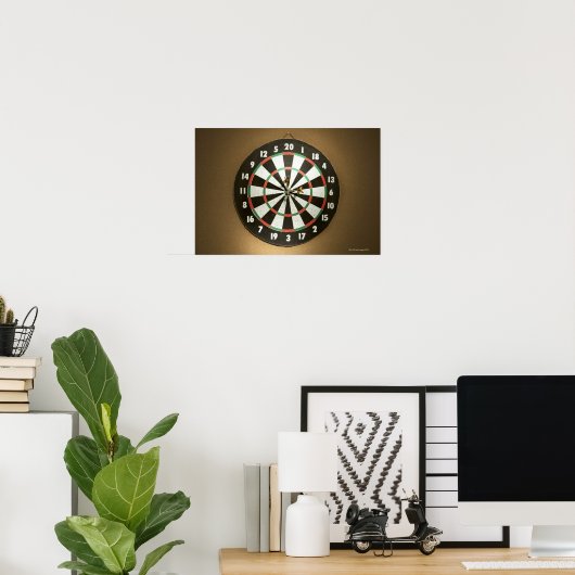 Dartboard 4 poster (Thuiskantoor)