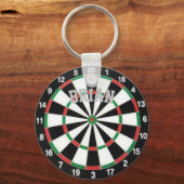 Dartboard - Aangepaste Sleutelhanger (Achterkant)