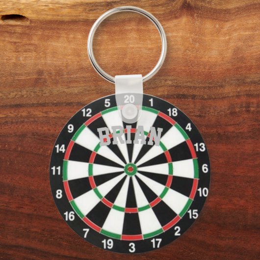Dartboard - Aangepaste Sleutelhanger (Achterkant)