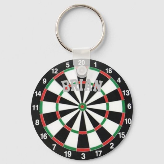 Dartboard - Aangepaste Sleutelhanger (Achterkant)