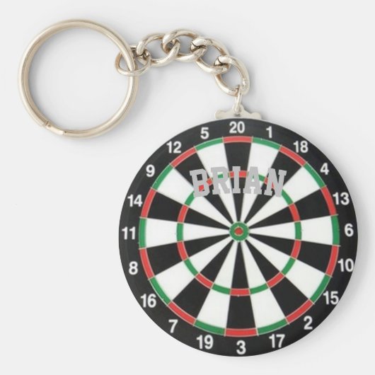 Dartboard - Aangepaste Sleutelhanger (Voorkant)