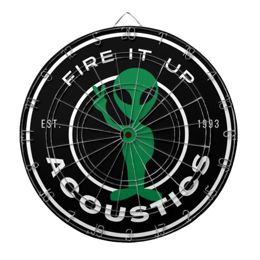 Dartboard - Akoestische Vrede Alien Dartbord (Voorkant)