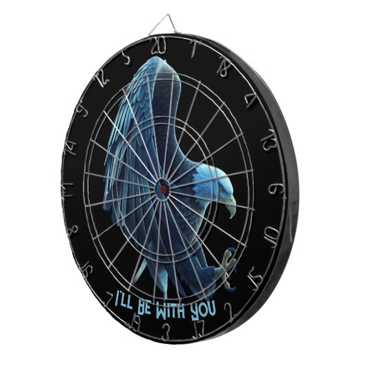 Dartboard Bald Eagle Heart Custom Quote Loyalty 1 Dartbord (Voorkant Rechts)
