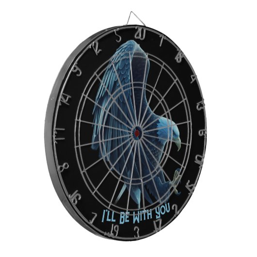 Dartboard Bald Eagle Heart Custom Quote Loyalty 1 Dartbord (Voorkant Links)