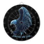 Dartboard Bald Eagle Heart Forever and Ever 2 Dartbord (Voorkant)