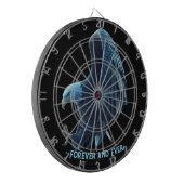 Dartboard Bald Eagle Heart Forever and Ever 2 Dartbord (Voorkant Links)