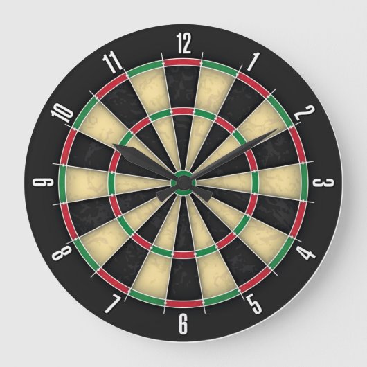 Dartboard:balk Pub Games wandklok (Voorkant)