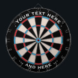 Dartboard Blue Classic Custom Text Gift Dartbord<br><div class="desc">Een geweldige cadeau voor de kunstspeler in je leven. De perfecte verrassing voor mannen, vader, man en grootvader op Valentijnsdag, zondag en kerst. De perfecte Darts Sport Gift voor mannen en vrouwen die graag Dart spelen op dartboards in een Pub of thuis met wat Dart Friends. Het is een grote...</div>