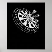 Dartboard Bulls Eye dart player ventilator dartboa Poster (Voorkant)