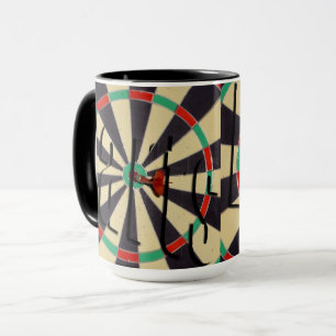 Dartboard Bullseye, Combo Coffee-Mok Mok