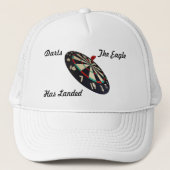 Dartboard Bullseye met Darts Logo, Trucker Pet (Voorkant)