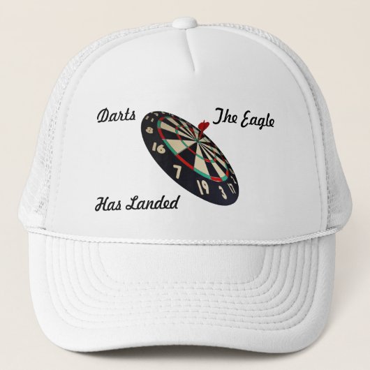 Dartboard Bullseye met Darts Logo, Trucker Pet (Voorkant)