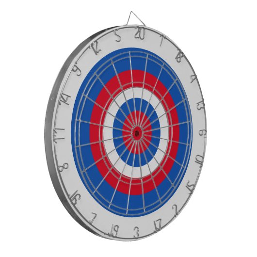 Dartboard - Concentric Rings in WBR Dartbord (Voorkant Links)