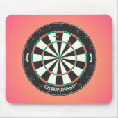 Dartboard & Darts: 3D-model: Mousepad Muismat (Voorkant)