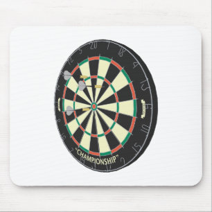 Dartboard & Darts: 3D-model: Muismat