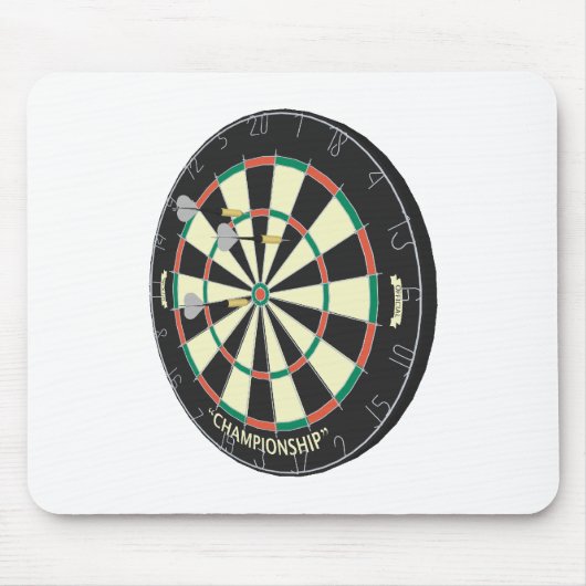 Dartboard & Darts: 3D-model: Muismat (Voorkant)