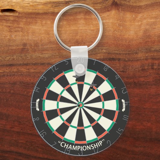Dartboard & Darts: 3D-model: Sleutelhanger (Voorkant)