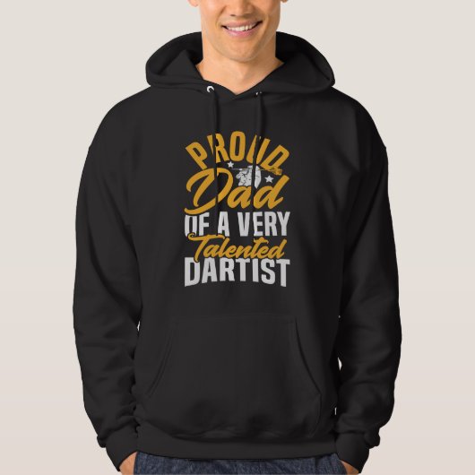 Dartboard & Darts for a Dad of a Dart Expert Hoodie (Voorkant)