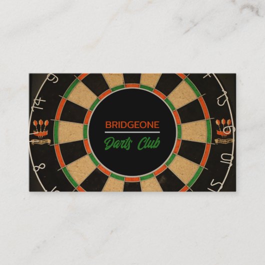 Dartboard Design, Darts Club Visitekaartje (Voorkant)