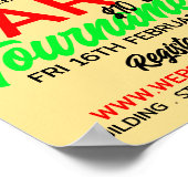 Dartboard Design, Darts Toernooi Adverteren Poster (Hoek)