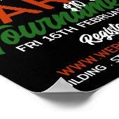 Dartboard Design, Darts Toernooi Adverteren Poster (Hoek)