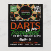 Dartboard Design, Darts Tournament Flyer (Voorkant)